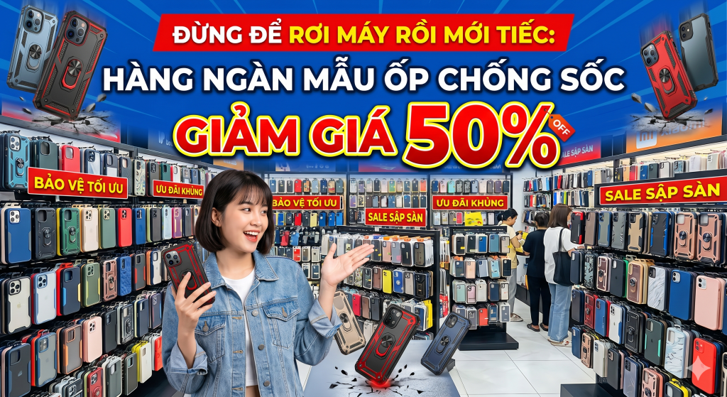 ốp lưng chống sốc giảm giá 50%