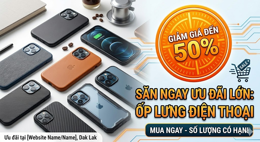 5 khuyến mãi ốp lưng điện thoại